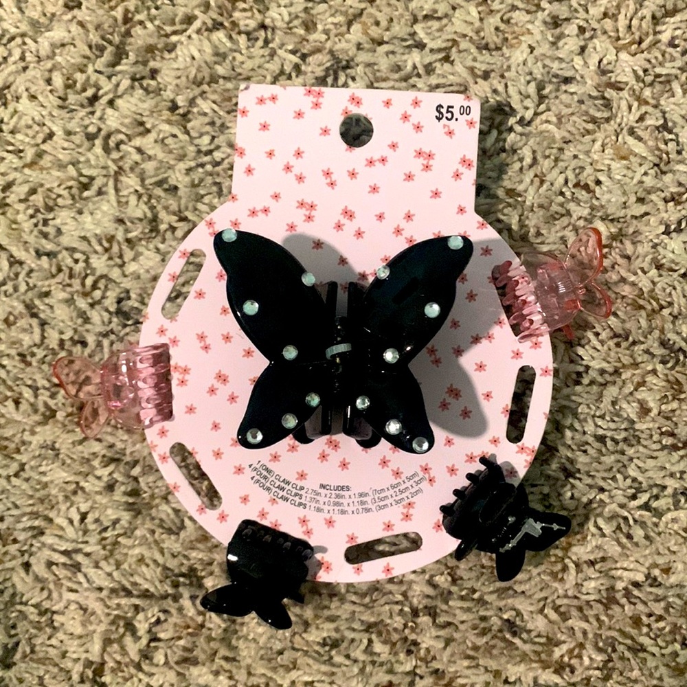 Butterfly Hair clip Set of 5